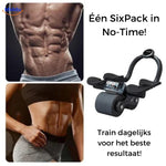 gros plan sur la roue abdominale pro noire avec support téléphone et minuterie intégrés