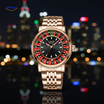 roulettix horloge rosegoud roulette design www.middo.nl