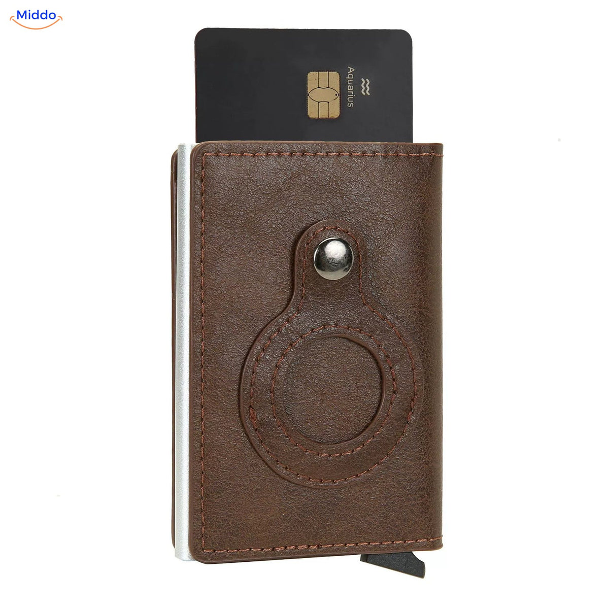 Portefeuille AirTag Ryte – Marron café