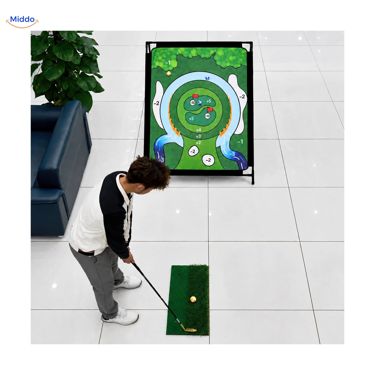 S’entraîner au chipping en intérieur avec GolfMaster
