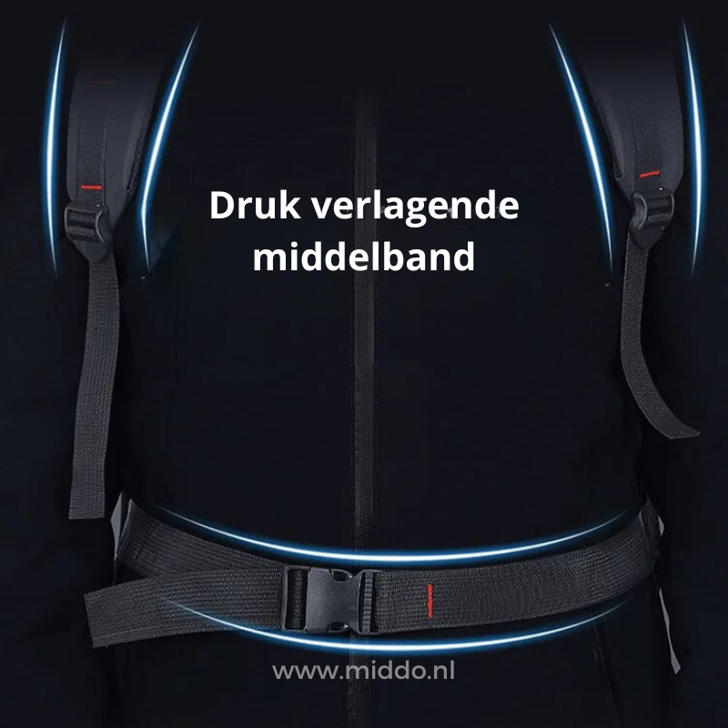 ceinture lombaire ergonomique du sac à dos 65l pour réduire la pression sur le dos