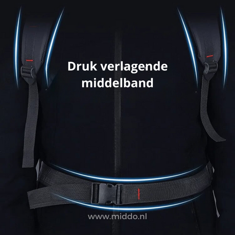 ceinture lombaire ergonomique du sac à dos 65l pour réduire la pression sur le dos