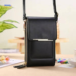 sac bandoulière à écran tactile coloris noir, compact et durable