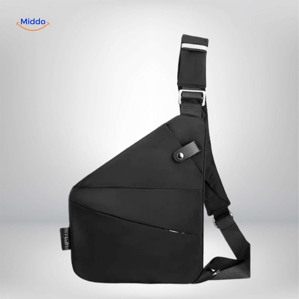 sac bandouliere noir minimaliste et leger sac de poitrine unisexe reglable