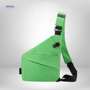 sac bandouliere vert clair minimaliste unisexe sac de poitrine leger