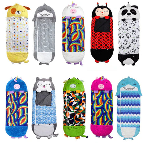 apercu des 10 modeles de sacs de couchage peluche enfants disponibles
