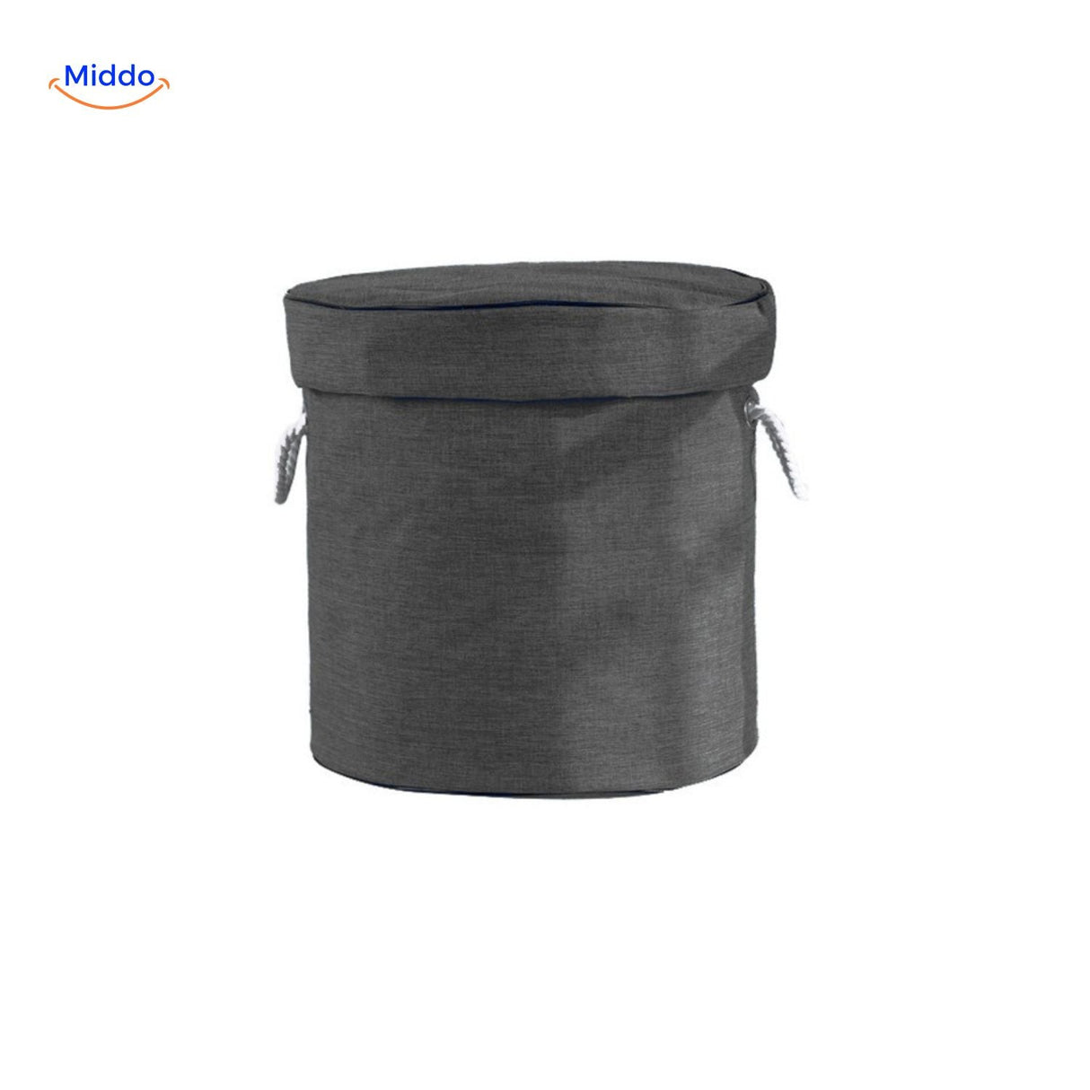 sac de rangement jouets en coloris gris foncé, discret et polyvalent