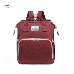 sac à langer rouge avec grande capacité de rangement pour tous les essentiels bébé