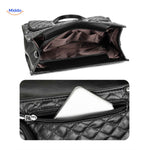 sac noir grand volume avec fermeture éclair et poche pour tablette incluse