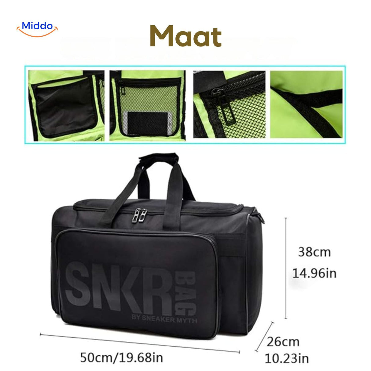 guide des dimensions du sac de voyage avec details interieurs gris et capacite indiquee