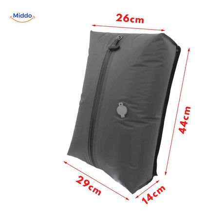 sac de voyage à compression vacuum avec valve et fermeture éclair étanche, vue détail