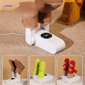 sèche-chaussures et chaussettes polyvalent avec minuterie et écran LED intégré