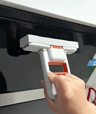serpillière pliable avec maniement pratique à une main sur surfaces humides et sèches