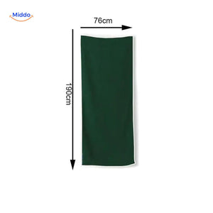 serviette de plage magnétique avec dimensions indiquées, guide des tailles pour choisir le bon format