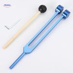 set de diapason thérapeutique coloris bleu pour la sérénité et la guérison sonore