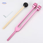 set de diapason thérapeutique coloris rose pour la guérison vibratoire douce