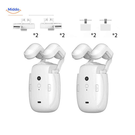 kit double motorisation de rideau avec accessoires complets pour rails