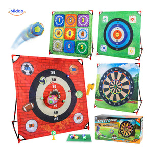 set de golf 4 en 1 avec plusieurs cibles, jeu de sport polyvalent en plein air