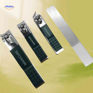 set manucure professionnel avec coupe-ongles anti-éclaboussures et lime à ongles incluse