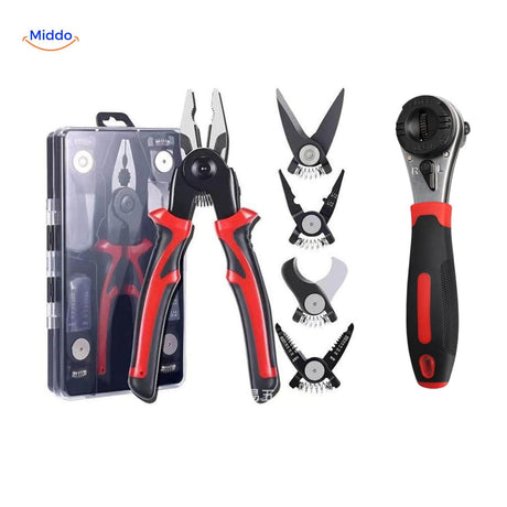 set d'outils 6-en-1 multifonction avec têtes interchangeables