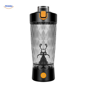shaker mixeur coloris noir avec lames allongées pour un mélange homogène sans grumeaux
