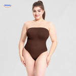 ShapelyFit Bodysuit tanga marron avec haut confort et maintien Middo