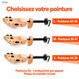 Guide des pointures EU pour les embauchoirs S, M et L.