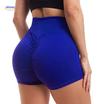 short sculptant icesilk coloris bleu au design sportif et gainant haute taille