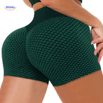 short sculptant icesilk coloris vert avec texture de compression douce