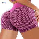 short sculptant icesilk coloris violet avec texture structurée et coupe gainante