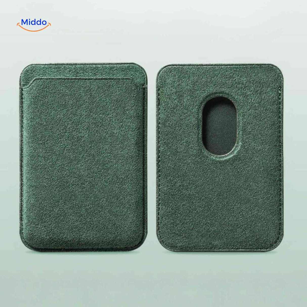 Porte-cartes MagSafe AlcantaPro en Alcantara, gris, vue 6