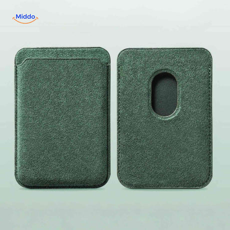 Porte-cartes MagSafe AlcantaPro en Alcantara, gris, vue 6
