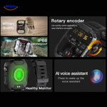 montre connectée galaxy armor pro certifiée IP68 étanche à l'eau, compatible iOS et Android