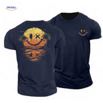 smileywave t shirt smiley zonsondergang print navy www.middo.nl_cbe63350 7aa0 42bd 924b f9ba8591ec88