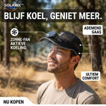 casquette Solarix avec ventilateur solaire et refroidissement actif www.middo.fr