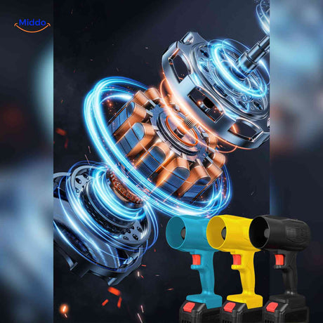 coupe transversale du souffleur portable montrant la technologie moteur haute vitesse a l'interieur