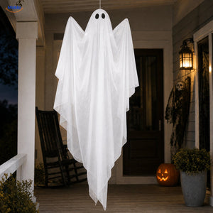 SpookGlow™ sans éclairage, variante fantôme d’Halloween blanc à suspendre