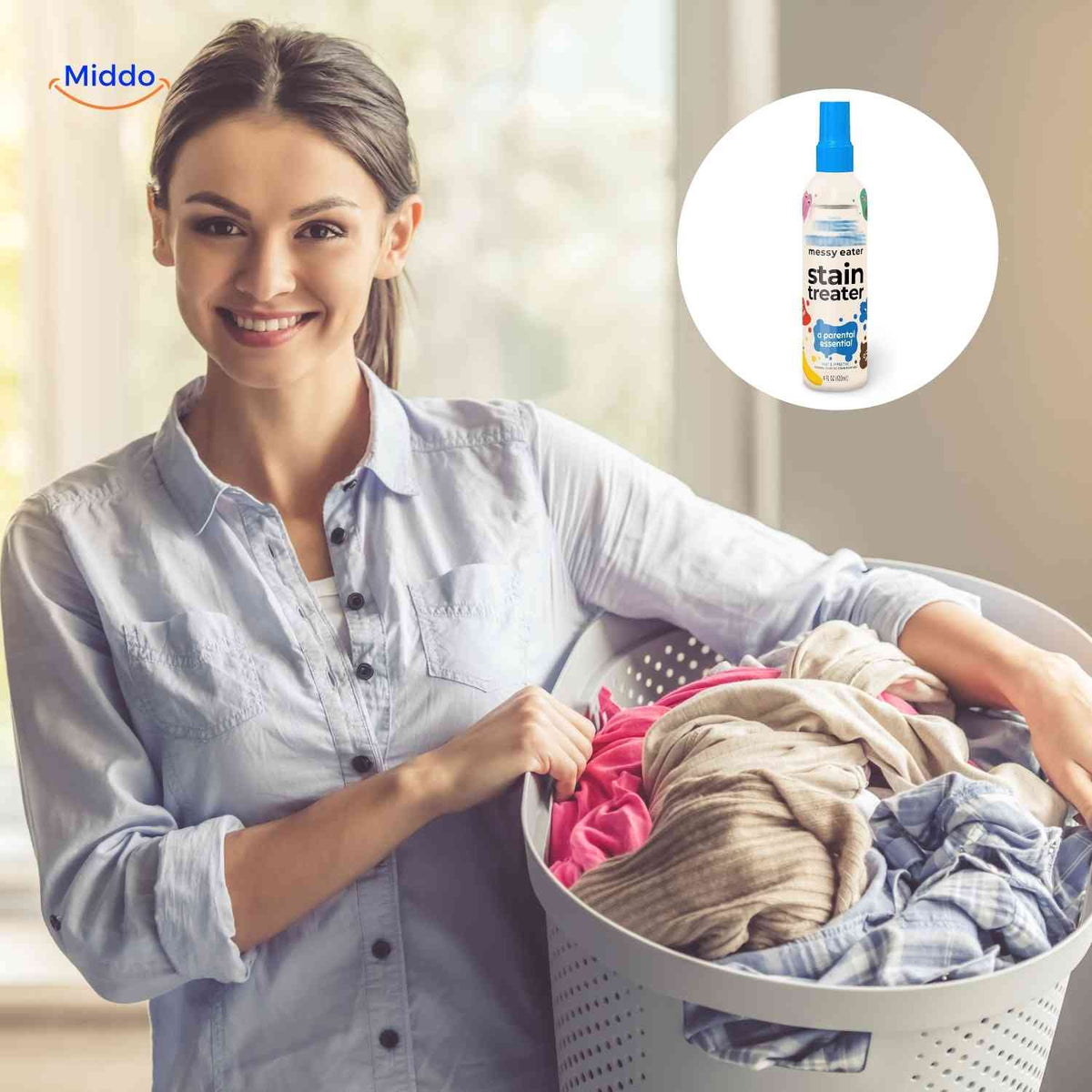 spray détachant puissant pour un linge parfaitement propre et des paniers de linge impeccables