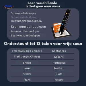 stylo scan compatible avec différentes polices de caractères et prise en charge de 12 langues source