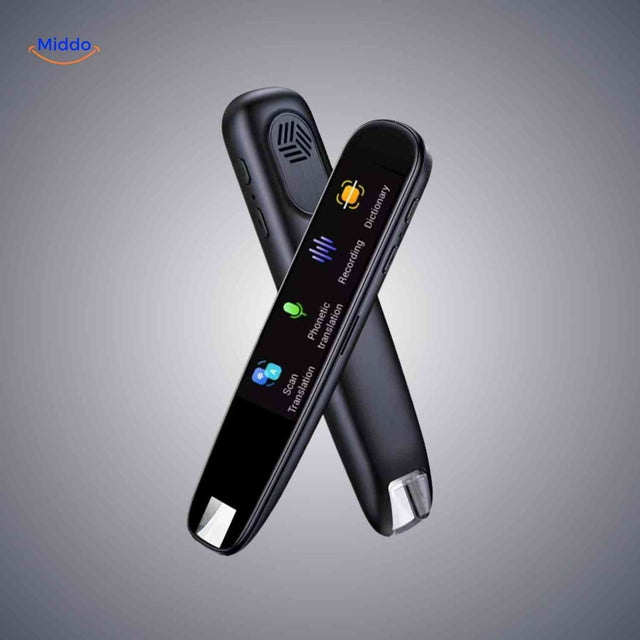 stylo traducteur noir avec fonction scan et traduction instantanée, vue principale