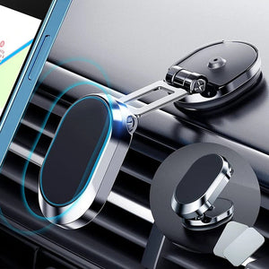 support téléphonique magnétique monté sur la grille d'aération de voiture