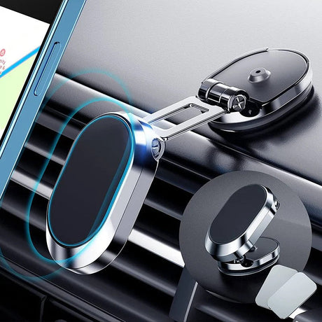 support téléphonique magnétique monté sur la grille d'aération de voiture