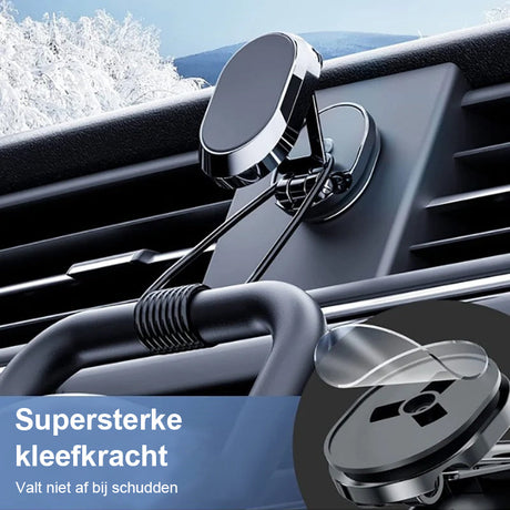 support téléphonique magnétique voiture avec forte adhérence sur grille d'aération