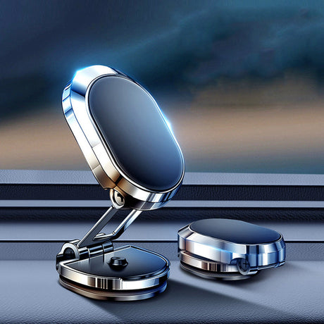 support téléphonique magnétique pour voiture, gros plan en intérieur habitacle