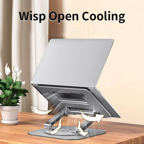 support pour ordinateur portable à design ouvert assurant une meilleure ventilation et refroidissement