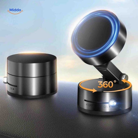 support téléphone orientable à 360° avec anneau LED intégré pour selfies ou visioconférences