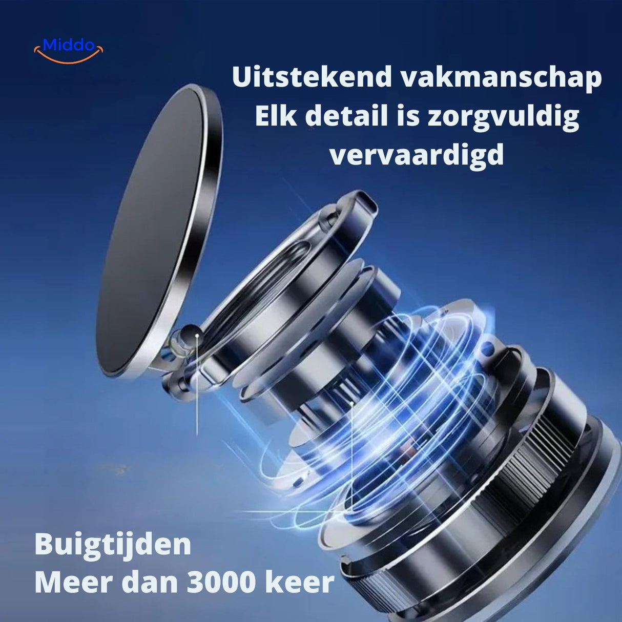 support téléphone en métal durable avec charnières souples pour une orientation fluide et précise