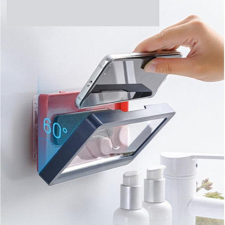 support téléphone douche monté ouvert à 60 degrés pour une utilisation confortable