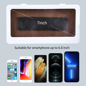 support téléphone douche étanche compatible avec différents modèles de smartphones