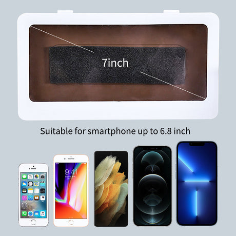 support téléphone douche étanche compatible avec différents modèles de smartphones